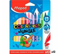 Set di Pennarelli Maped COLOR´PEPS JUNGLE Multicolore 12 Pezzi [12 Unità]