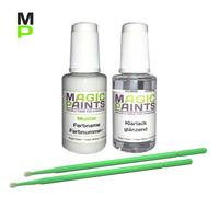 Set Di Pennarelli Per Hyundai, PSW POLAR WHITE + Lacca Trasparente, 2 X 20Ml