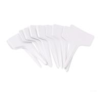 Set di pennarelli per piante per giardinieri in PVC per etichettare orchidee, rose, arbusti e specie di erbe aromatiche e riutilizzabili per più stagioni (100 etichette per piante, a forma di T))