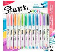Set di Pennarelli Sharpie S-Note Multicolore 12 Pezzi 1-3 mm [12 Unità]
