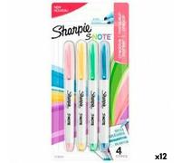 Set di Pennarelli Sharpie S-Note Multicolore 4 Pezzi 1-3 mm [12 Unità]
