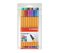 STABILO point 88 - Fineliner - Astuccio da 20 - Colori assortiti