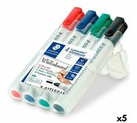 Set di Pennarelli Staedtler Lumocolor Lavagna bianca 4 Pezzi Multicolore [5 U
