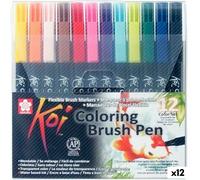 Set di Pennarelli Talens Sakura KOI Multicolore 12 Pezzi [12 Unità]