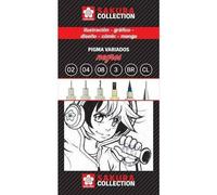 Set di Pennarelli Talens Sakura Pigma Nero