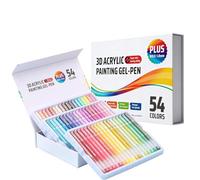 Set Di Penne A Gel Acrilico | Marcatori Retrattili Per Tessuti Con Punta Da 1.0 Mm | Set Di Penne Colorate Acriliche | Per Casa Scuola Creazione Schizzi Diario Scrittura Disegno