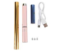 Set di penne a lamina Penna a caldo ricaricabile USB con 4 punte e 2 rotoli di lamina attivati a caldo per la creazione di cartoline, scrapbooking, artigianato rosato