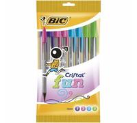 Set di Penne Bic Cristal Fun 921342 Multicolore 10 Pezzi [10 Unità]