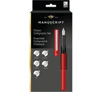 Set Di Penne Calligrafiche Classiche Manuscript Con 5 Pennini In Inchiostro Nero