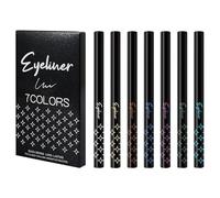 Set di penne colorate per eyeliner, matita per eyeliner glitterata - Matita ombretto colorata | Penna per sopracciglia colorata altamente pigmentata da 7 pezzi, penna lunga durata per donne e ragazz