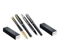 Set Di Penne Di Lusso Urban IM Nero Con Oro E Nero Con Cromo
