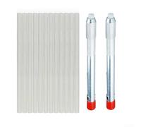 Set di penne e supporto rotondo in pietra ollare per una facile marcatura in progetti di produzione industriale e saldatura (2 pezzi + 12 anime)