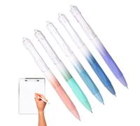 Set di penne estetiche, penne a retrattili, Penne per esami per studenti da 5 pezzi, set di penne per scrittura lisce, Guscio di penne a colori sfumati per migliorare l'esperienza di scrittura