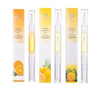 Set di penne nutrizionali per cuticole secche screpolate per la riparazione di unghie secche screpolate, per idratare il trattamento nutriente, unghie sane include 3 olio facile da usare A