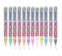 Set di penne per, 12 colori, ad asciugatura rapida, per manicure e pittura delle unghie, per casa, dormitorio, appartamento, viaggi, saloni di bellezza, serate tra ragazze