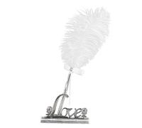 Set Di Penne Per Matrimonio Personalizzate Penna in Metallo Con Base Per Lettera Damore E Astuccio Per Penne Per Giorni Speciali