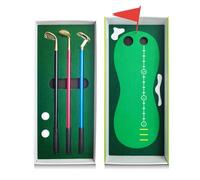 Set di penne per mazze da golf, gioco di penne per golf | Set da minigolf da scrivania con putting green e palline,Gioco di palline da golf da tavolo per riempire calze, premi, lauree, anniversar