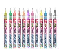Set di penne per unghie, per manicure artistiche, 12 colori, per la casa, la casa, lo studio, le ragazze, le feste