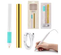 Set di penne riscaldate a caldo e rotolo di lamina a caldo per la creazione di biglietti, scrapbooking, disegno penna con cavo USB DC5 V per scrivere, disegnare, tracciare e stencil il tuo modo di