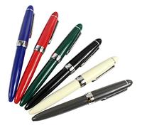Set di penne stilografica Jinhao 992, set di penne stilattolo 6 studenti, clip in argento, colori solidi (nero, blu, verde, grigio, rosso, bianco)