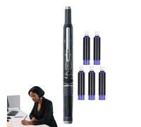 Set di penne stilografiche da uomo, fusto trasparente da 0,38 mm, materiale per cultura ed educazione, per marcatura, disegno, schizzi, scuola, ufficio, amici