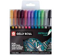Set di Penne Talens Sakura Gelly Roll Metallic 12 Pezzi