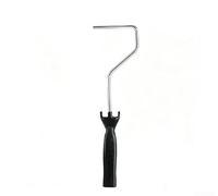 Set di pennelli a rullo da 10,2 cm, con anima in filo di acciaio e robusto manico in polipropilene, confezione da 12 per tagliare intorno ai telai delle porte e (nero)