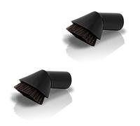 Set di pennelli a ventosa compatibili con aspirapolvere a secco Kärcher ad esempio WD1 WD2 WD3 WD4 WD5 WD6 e altri aspirapolvere bagnati con attacco da 35 mm (2 pennelli a ventosa con setole naturali)