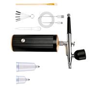 Set di pennelli ad aria con ugello da 0,3 mm/0,5 mm, pennelli per alimentazione gravitazionale, per trucco artistico, decorazione di torte, spruzzatore elettrico