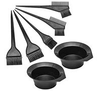 Set di pennelli colorati per capelli, set da 7 pezzi