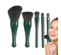 Set di pennelli cosmetici portatili - Kit di strumento per trucco professionale | Essenziale per la bellezza del viso per fard, colore delle labbra, polvere, correttori e applicazione di fondazione, i