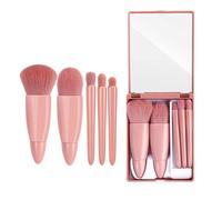 Set di pennelli da trucco da viaggio da 5 pezzi con specchio 1 St