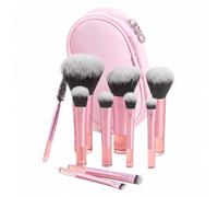 Set di Pennelli da Trucco da Viaggio, Manici Ergonomici Antiscivolo | Dimensioni da Viaggio, Morbidi Strumenti di Bellezza