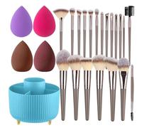 Set di pennelli da trucco in fibra di lana, pennelli per artisti, kabuki, pennello per cipria, ombretto, pennello sintetico di alta qualità, per contouring, correttore, fondotinta, cipria, ombretti