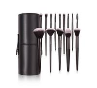 Set di pennelli da trucco Kabuki, pennelli per cipria, ombretto, pennelli sintetici di alta qualità, per contouring, correttore, fondotinta, cipria, ombretti, colore nero
