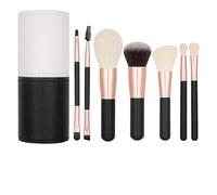 Set di Pennelli da Trucco Mini 7 Pezzi per Bellezza con Setole Morbide | Pennelli per il Trucco per Viso Occhi Principianti Appassionate Trucco in Viaggio