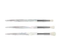 Set di pennelli da trucco per occhi in cristallo, pennelli professionali per ombretto, sopracciglia, eyeliner, sfumatura