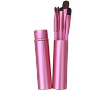 Set di pennelli da trucco per occhi, kit di pennelli per il trucco degli occhi, con custodia rotonda per tubo, rosa, elegante trattamento intelligente
