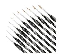 Set Di Pennelli Di Precisione Da 11 Pezzi For Modellismo E Colori Artistici(Black)