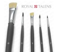 Set Di Pennelli Multi-Media Royal Talens 5 Pezzi Con Setole Di Maiale E Di Pony
