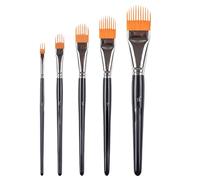Set di pennelli per acquerelli, 5 pezzi, strumenti per pittura artistica per bambini, principianti e studenti, forniture artistiche creative per viaggi, studio all'aperto, aula, compleanno o hobby