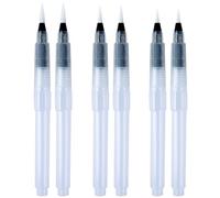 Set di pennelli per acquerello, set di 6 pennelli per pittura Pennello per artista Aqua Pen di 3 dimensioni con serbatoio d'acqua per pittura ad acquerello, fusione, lettere, calligrafia
