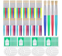 Set di Pennelli per Bambini Piccoli, Pennelli Piatti e Rotondi, , 3359