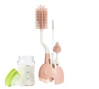 Set Di Pennelli Per Biberon - Kit Di Pulizia A Tazza Multifunzionale Con Base | Setole Morbide, Non Scratch, Resistenti Agli Odori- Per La Scuola Materna, Cucina, Casa, Viaggi, Campeggio, Dorm