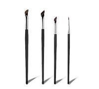 Set di pennelli per eyeliner, ultra sottili, inclinati e ad angolo piatto, punta fine, per strumenti cosmetici di bellezza (4 pezzi)