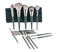 Set di Pennelli per il Trucco con Borsa da Viaggio - Professionale, Fondazione, Correttore, Blush, Cipria & Ombretto (14PCS)