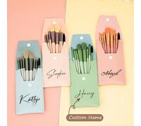 Set di pennelli per il trucco da damigella, include un pacchetto personalizzato con nome, perfetto come bomboniera per matrimoni, regalo per la sposa o sorpresa per la festa della mamma. Questo set di