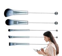 Set Di Pennelli Per Il Trucco Del Viso Strumento Di Applicazione Portatile | Pennelli Con Perle Per Il Makeup Per Donne Alle Armi Nella Bellezza Con Fondotinta Ombretti Correttore E Blush