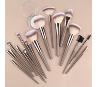 Set di pennelli per il trucco di lusso con borsa - Include pennelli per fondotinta, ciglia, sopracciglia