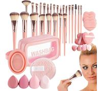 Set Di Pennelli Per Il Trucco - Fondazione Per Il Trucco | Set Di Strumenti Professionali Multiuso Con Borsa, Setole Morbide, Forniture Di Bellezza E Cura Personale Portatili Per Lo Studio Di Viaggio